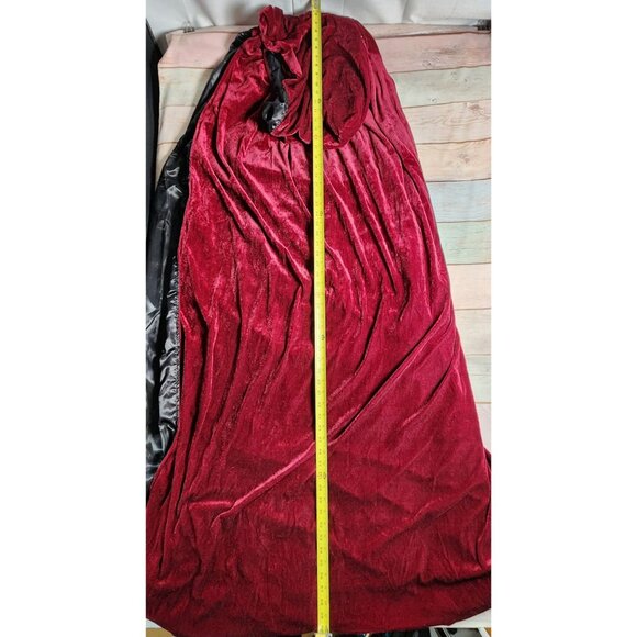 LuckyMjmy Velvet Wizard Robe with Satin Lined Cloak - Picture 7 of 10